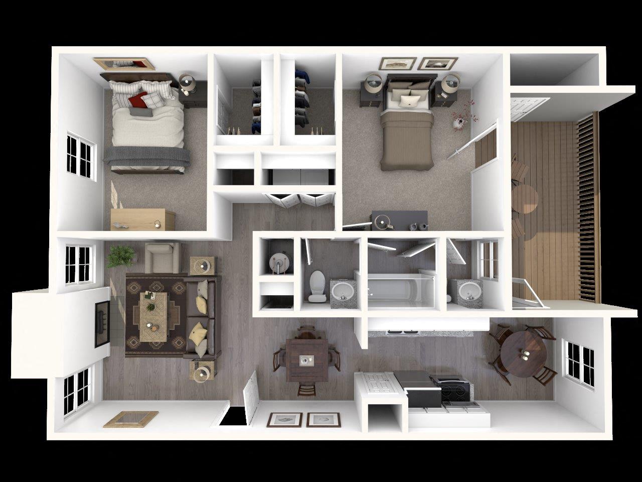Apartments in Raleigh, NC: Six Forks Station Apartments B1